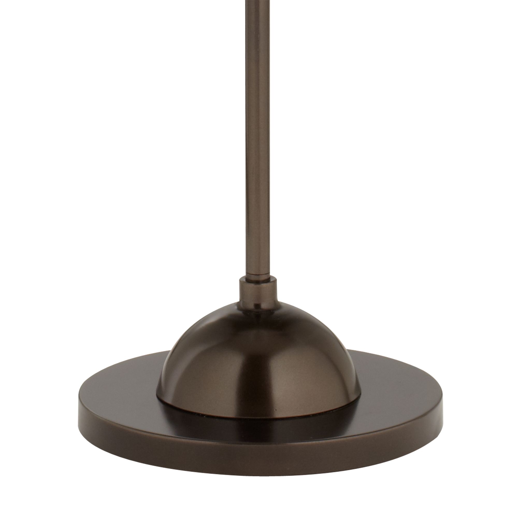 Image 4 Faux Pleated Giclee Print Lamp Shade with Bronze Finish Club Floor Lamp more views