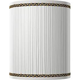 Image1 of Faux Pleated Giclee Print Lamp Shade with Real Trim 10x10x12 (Spider)