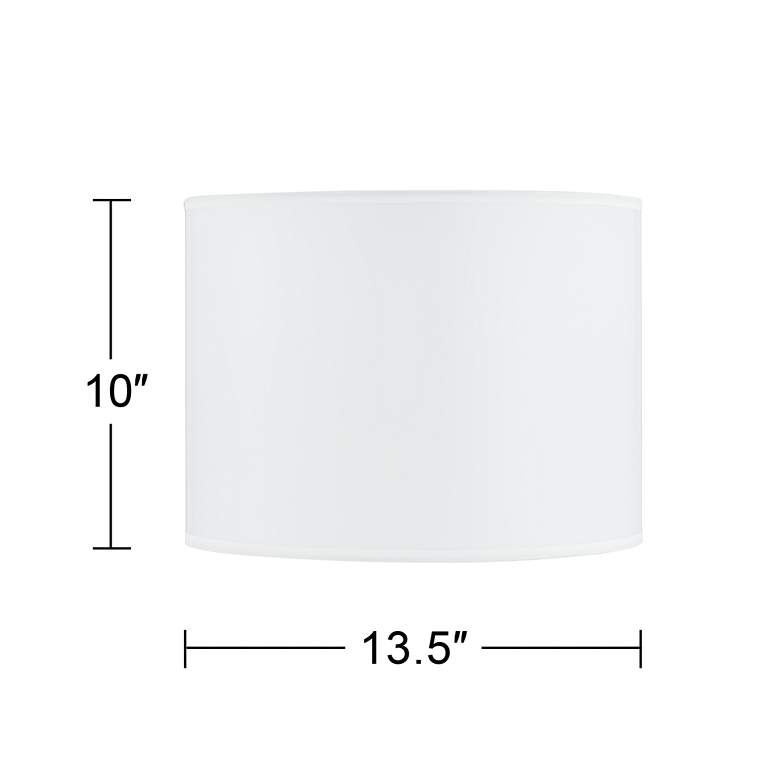 Image 5 Faux Pleated Giclee Print Lamp Shade with Real Trim 13.5x13.5x10 (Spider) more views