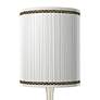 2_Faux Pleated Giclee Print Lamp Shade with Silver Droplet Table Lamp more views