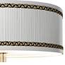 Faux Pleated Giclee Print Lamp Shade with14" Wide Ceiling Light