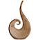 Faux Wood Swirl Ceramic Sculpture