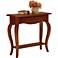 Favorite Finds Brown Cherry Finish Console Table