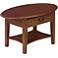 Favorite Finds Medium Oak Finish Oval Coffee Table