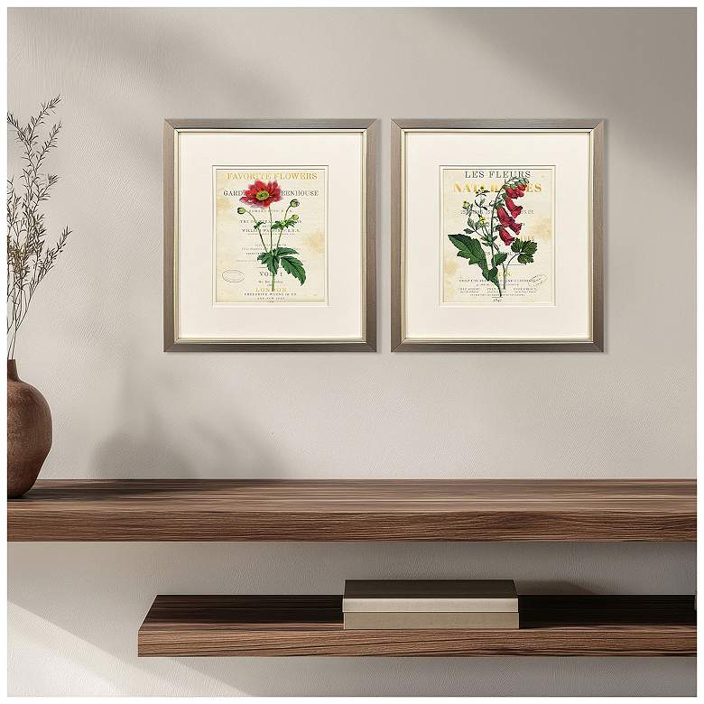 Image 5 Favorite Flowers I 14"W x 16"H Framed Art - Set of 2 more views