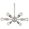 Favreau 14 1/2"W Nickel 6-Light Sputnik Pendant with Bulbs