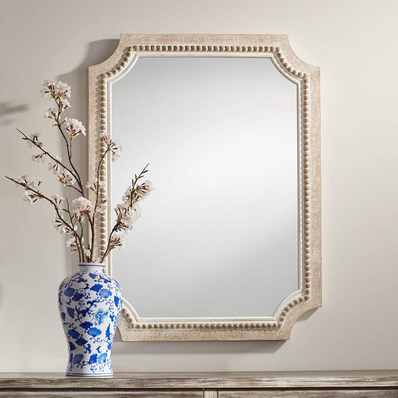 Image 1 Favreau Natural and Gray 27 1/2 inch x 36 1/4 inch Wall Mirror
