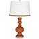 Fawn Brown Apothecary Table Lamp with Braid Trim
