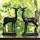 Fawn Natural Cast Iron Baby Animal Figurines Set of 2