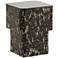 Faye 16" Wide Square Black Side Table
