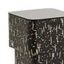 Faye 16" Wide Square Black Side Table