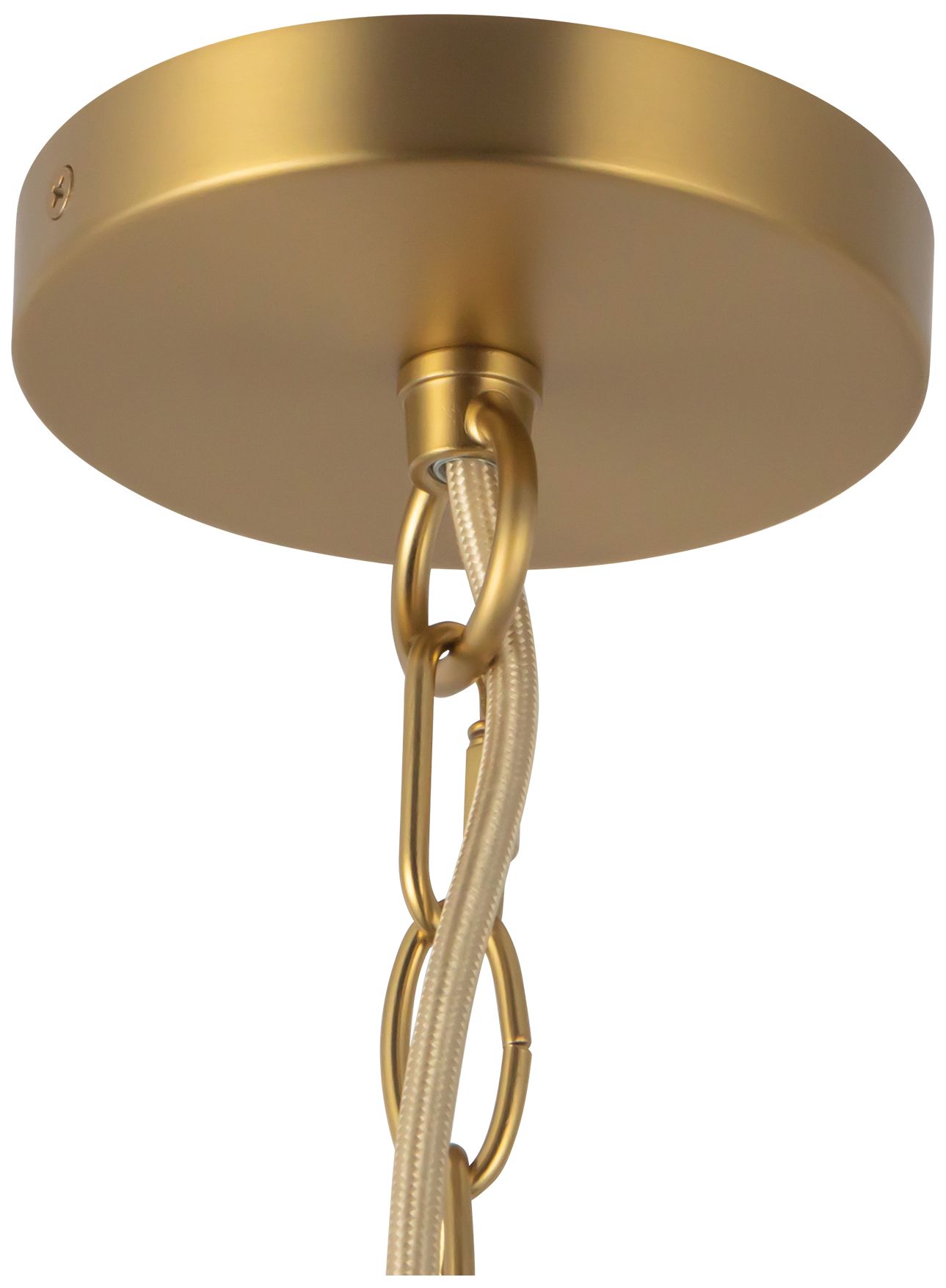 Image 5 Faye 18-in Brushed Gold Chandelier with Smoked Glass more views