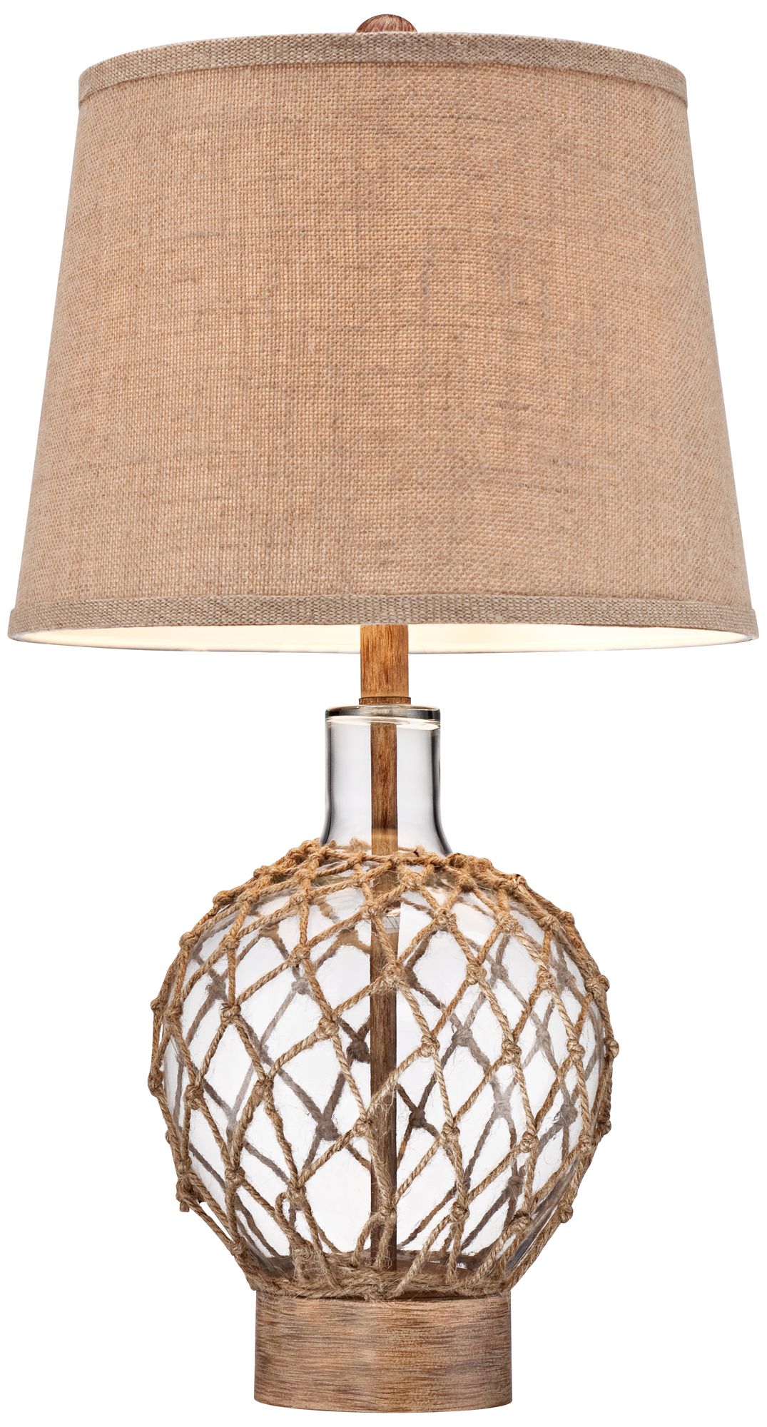Image 7 Faye 27" High Natural Rope and Clear Glass Coastal Jug Table Lamp more views