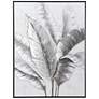1_Feather Fire 35.4"W x 47.2"H Textured Framed Canvas Wall Art