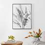6_Feather Fire 35.4"W x 47.2"H Textured Framed Canvas Wall Art more views