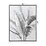 7_Feather Fire 35.4"W x 47.2"H Textured Framed Canvas Wall Art more views