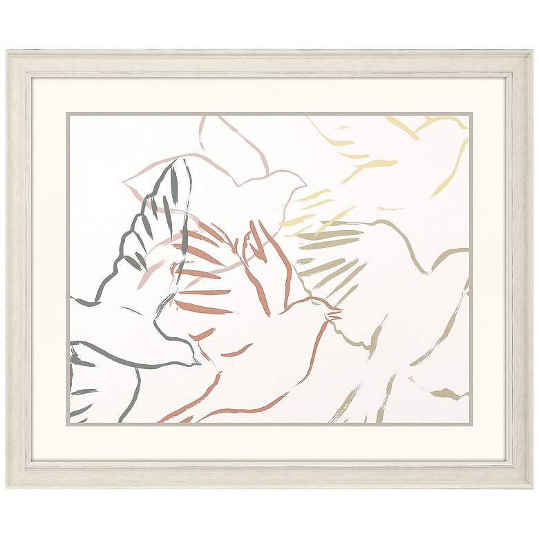Image 1 Feather Flight II 42"W x 34"H Framed Art