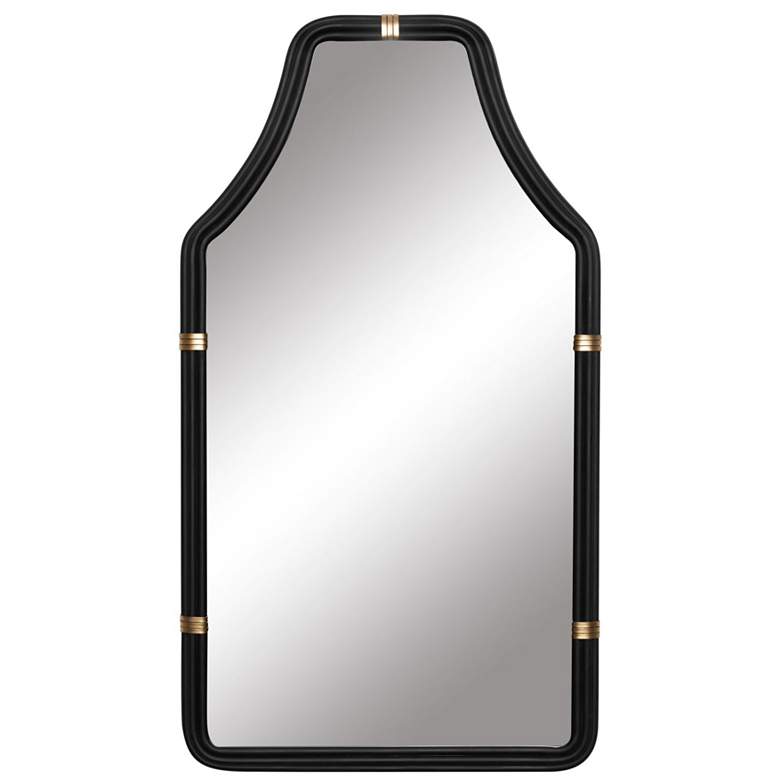 Image 1 Federal Case 22x40 Wall Mirror - Matte Black/French Gold