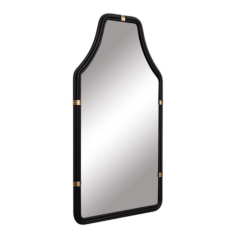 Image 2 Federal Case 22x40 Wall Mirror - Matte Black/French Gold more views