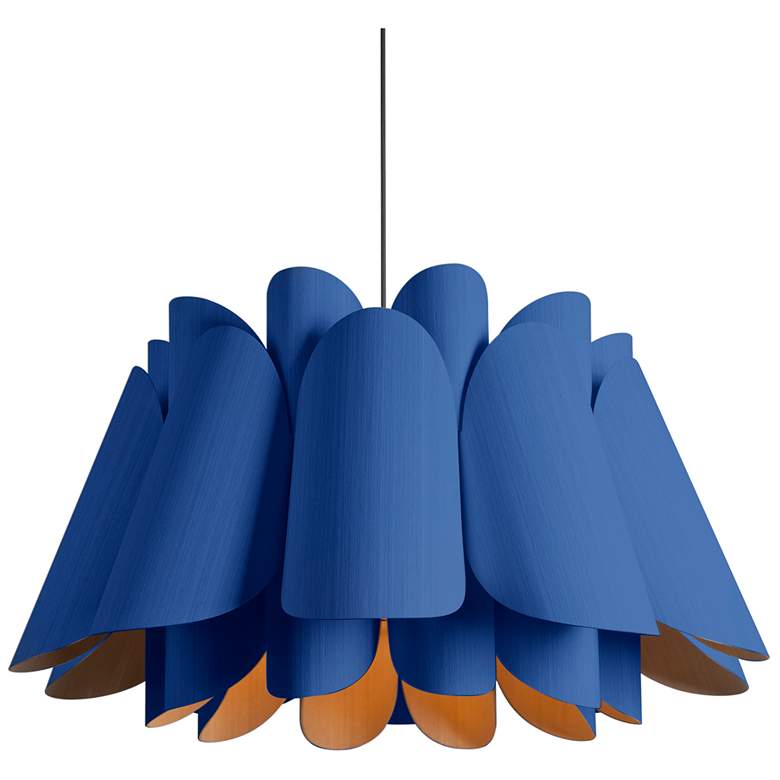 Image 1 Federica Pendant WEP Light Collection - Black Finish - Blue Shade