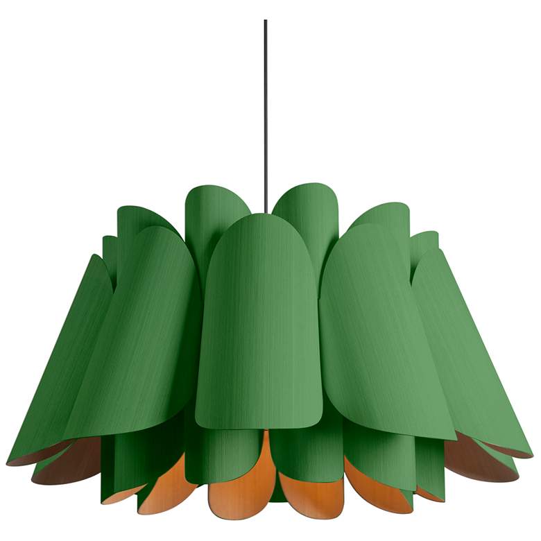 Image 1 Federica Pendant WEP Light Collection - Black Finish - Green Shade