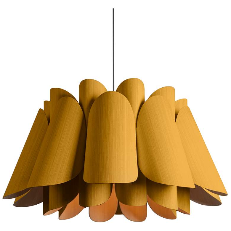 Image 1 Federica Pendant WEP Light Collection - Black Finish - Ocher Shade