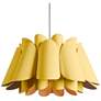 Federica Pendant WEP Light Collection - Black Finish - Yellow Shade