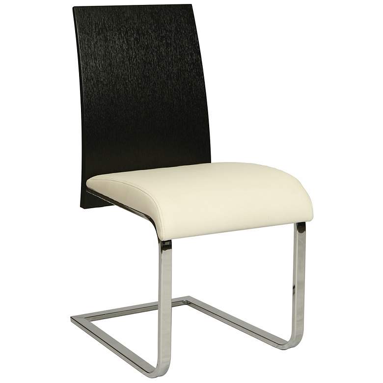 Image 1 Federick Faux Leather Ivory Side Chair