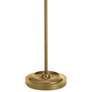 Fedora Aged Brass Adjustable Pharmacy Floor Lamp