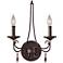 Feiss Aliya 12" Wide Rustic Iron Wall Sconce
