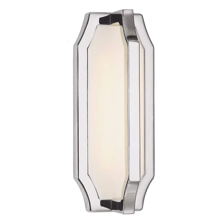 Image 1 Feiss Audrie 12 1/4 inch High Polished Nickel LED Wall Sconce