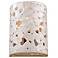 Feiss Azalia 9" High White Taupe Ceramic Wall Sconce