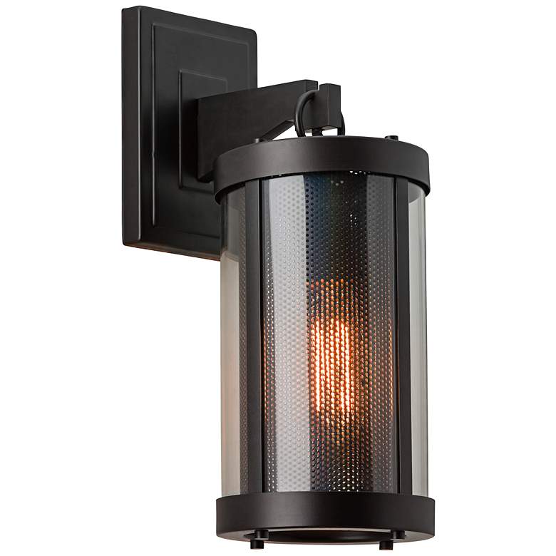 Image 1 Feiss Bluffton 16" High Bronze Outdoor Wall Light