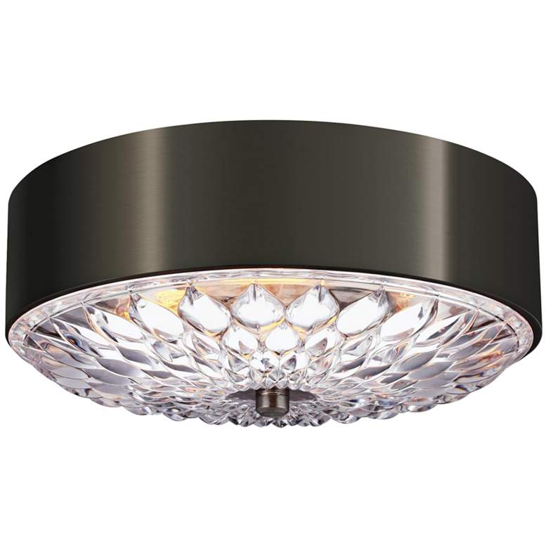 Image 1 Feiss Botanic 16 inch Wide Aged Pewter Ceiling Light