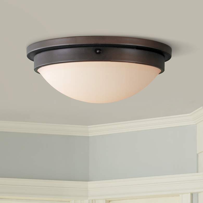 Image 1 Feiss Boulevard Collection 13" Wide Ceiling Light Fixture