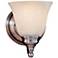 Feiss Bristol Collection 7" High Pewter Small Wall Sconce