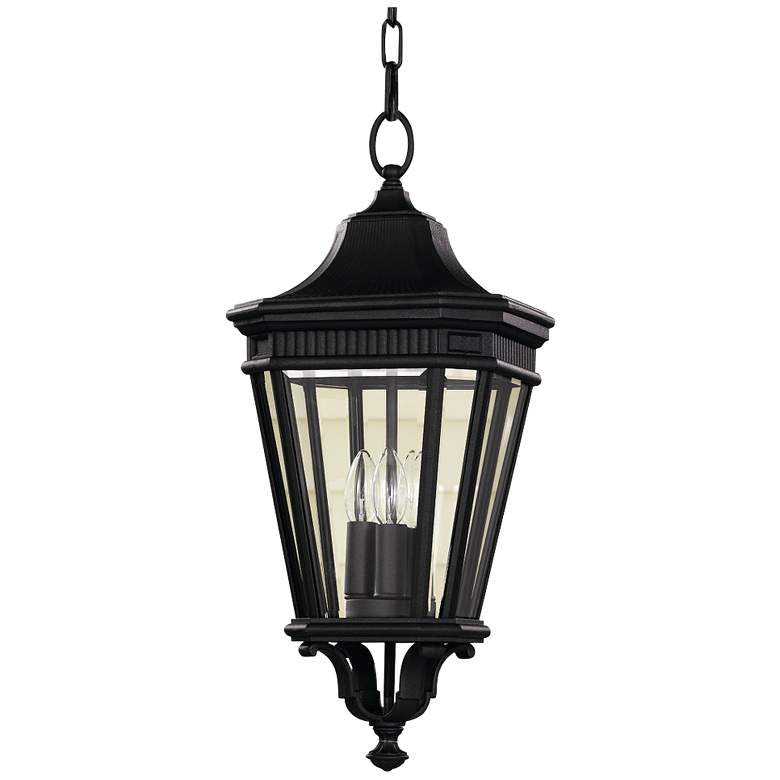 Feiss Cotswold Lane 21 1/2&quot;H Black Outdoor Hanging Light