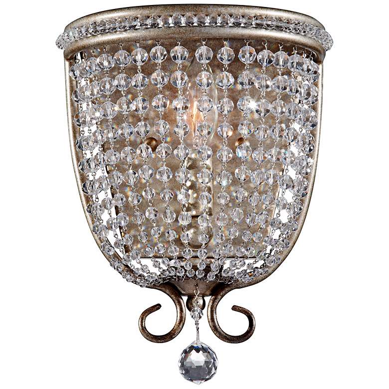 Image 1 Feiss Dutchess 11 1/2 inch High Silver Wall Sconce