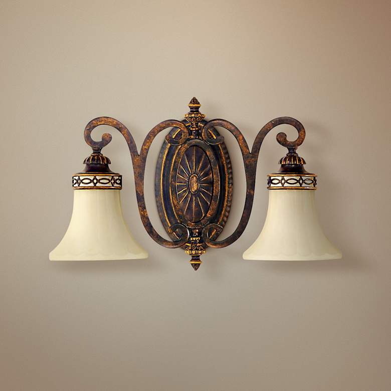 Image 1 Feiss Edwardian Collection 18 inch Wide Bathroom Light Fixture