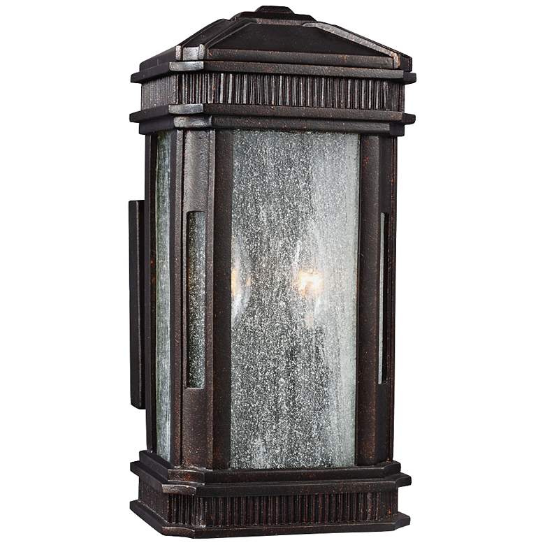 Image 1 Feiss Federal 13 1/2 inchH Gilded Bronze Outdoor Wall Light