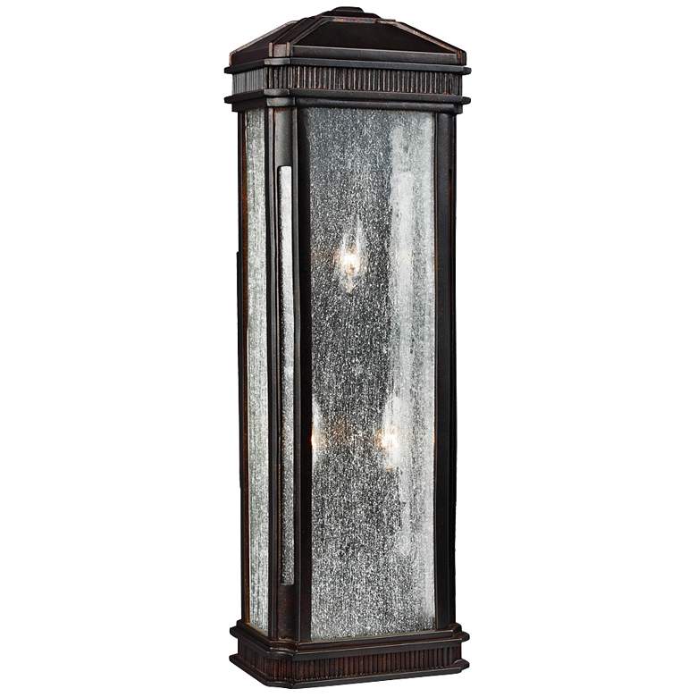 Image 1 Feiss Federal 17 1/2 inchH Gilded Bronze Outdoor Wall Light