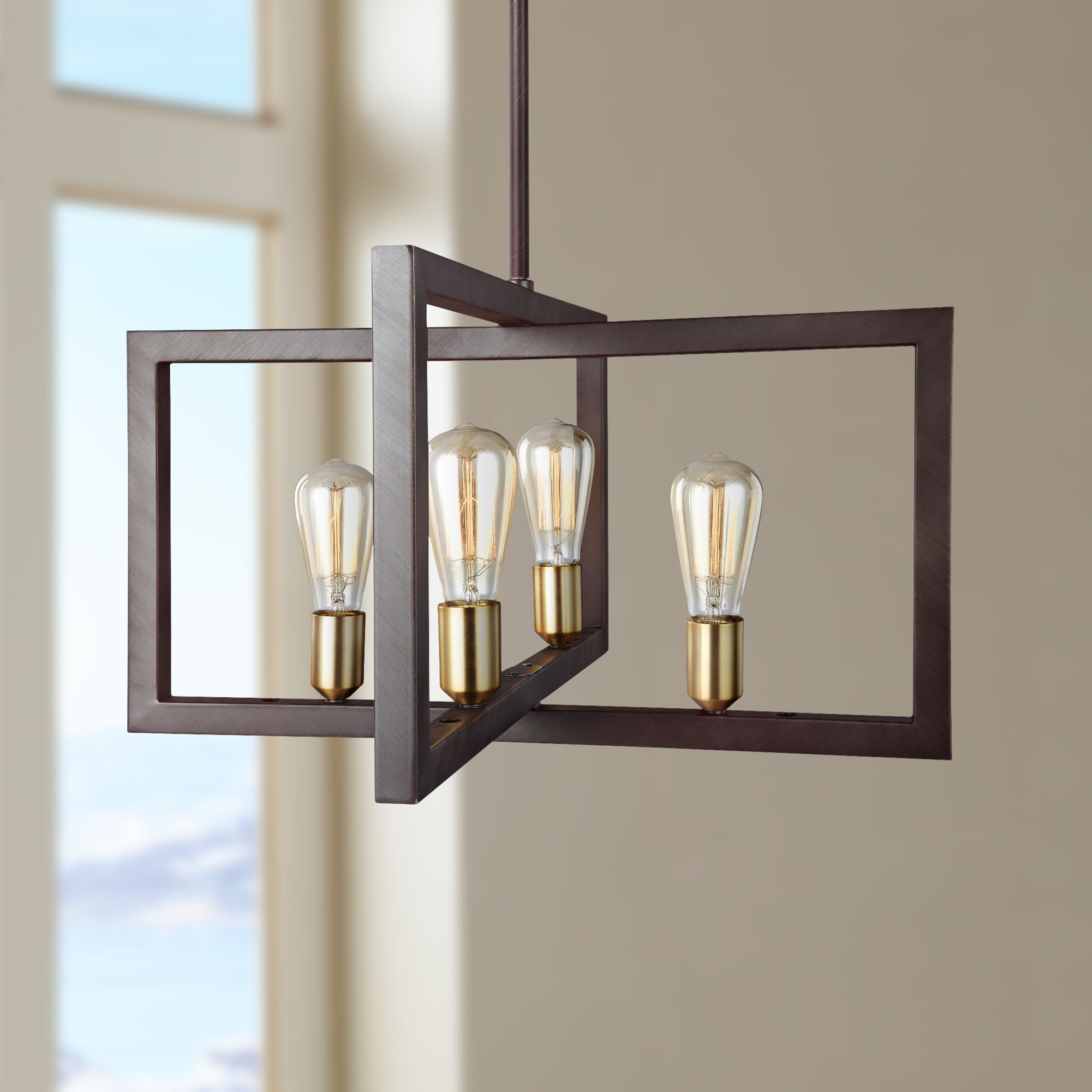 bronze 4 light chandelier