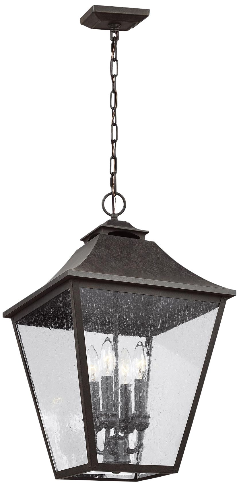 Feiss Galena 23 1/2" High Sable Outdoor Hanging Light 74A50 Lamps Plus