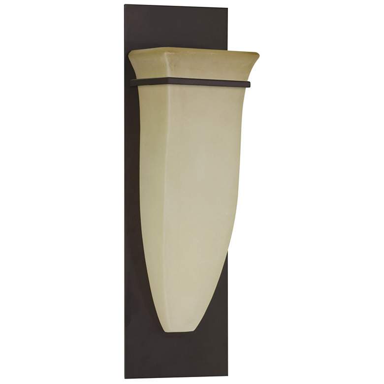 Image 1 Feiss Half Moon Bronze Finish 16 inch High Wall Sconce