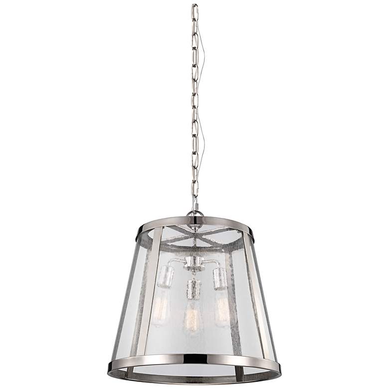 Feiss Harrow 19&quot; Wide Polished Nickel Pendant Light