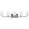 Feiss Jennie 38" Wide 5-Light Satin Nickel Bath Light