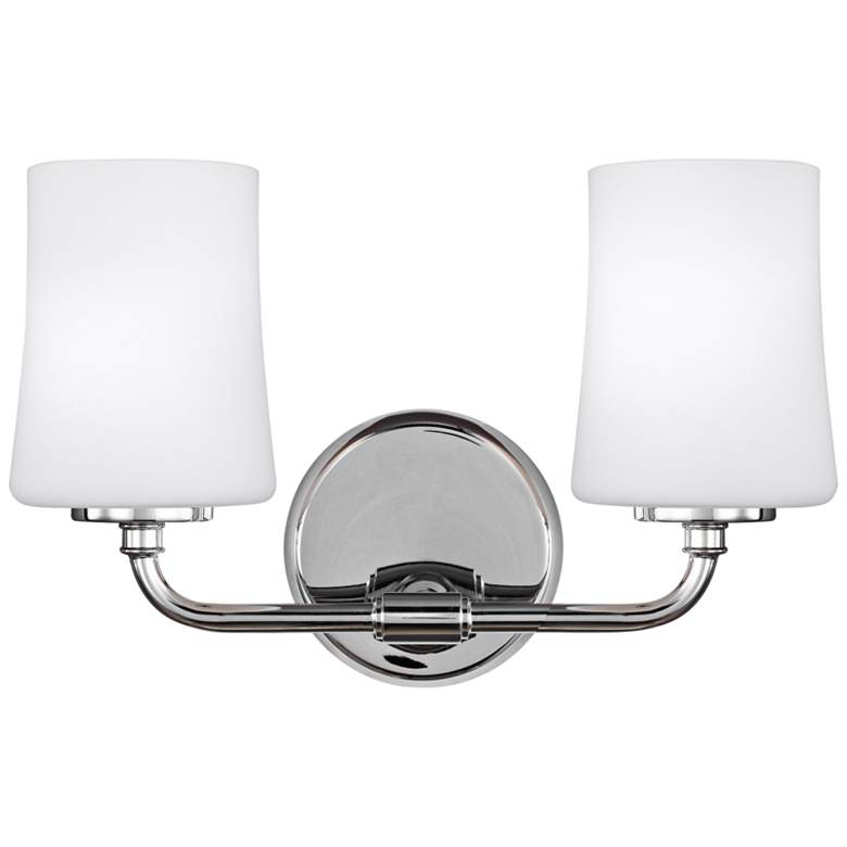 Image 1 Feiss Jennie 9 inch High 2-Light Chrome Wall Sconce
