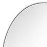 Feiss Kit Polished Nickel 24" x 36" Oval Wall Mirror