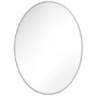 Feiss Kit Polished Nickel 29 1/2" x 41 1/2" Oval Wall Mirror
