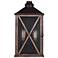 Feiss Lumiere 19" High Weathered Oak Outdoor Wall Light